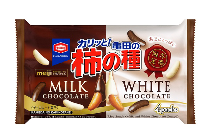 ◇ 冬季限定「亀田の柿の種 ミルクチョコ＆ホワイトチョコ」今年も