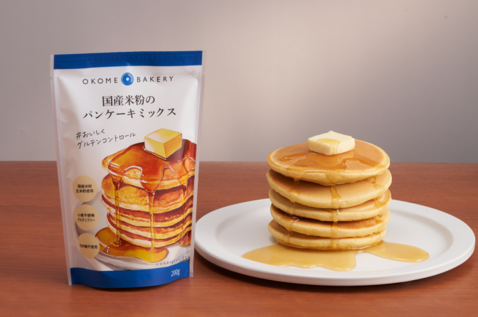 米粉×玄米粉でしっとりもっちり、ファンケルが「国産米粉のパンケーキミックス」新発売
